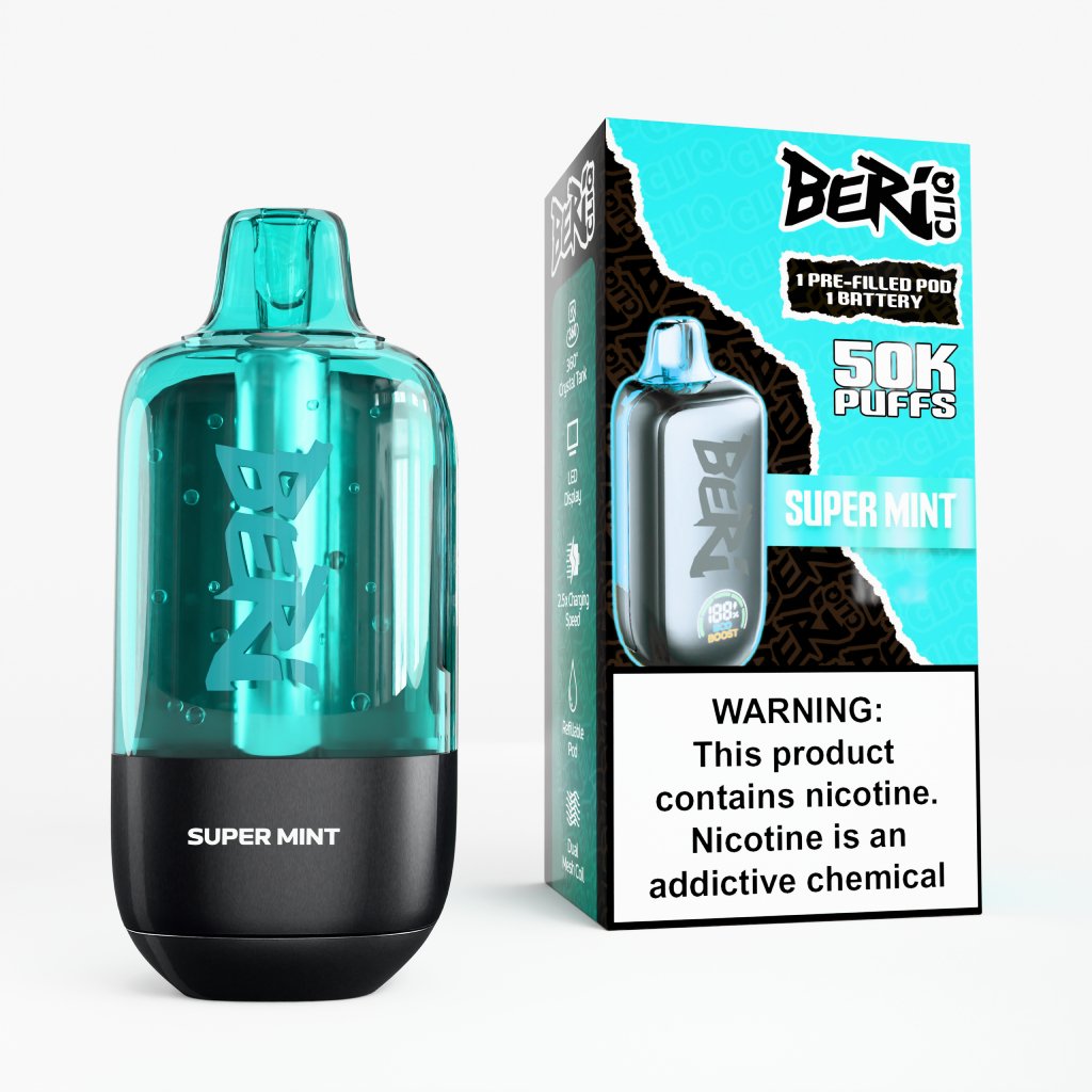 Super Mint BERI CLIQ 50k Disposable Kit 1 Super Mint BERI CLIQ 50k Disposable Kit