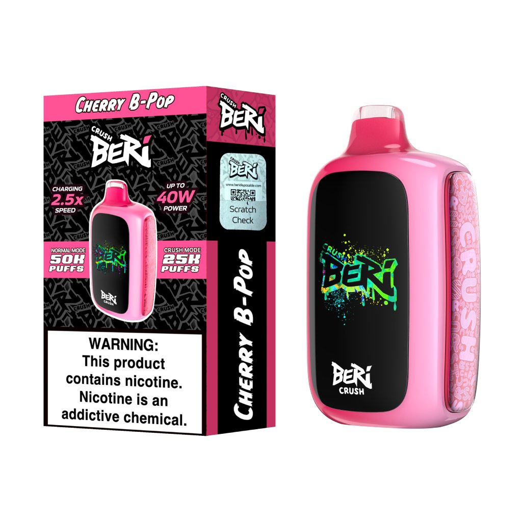Cherry B Pop Beri Crush 50K Puffs Disposable Vape 1 Cherry B Pop Beri Crush 50K