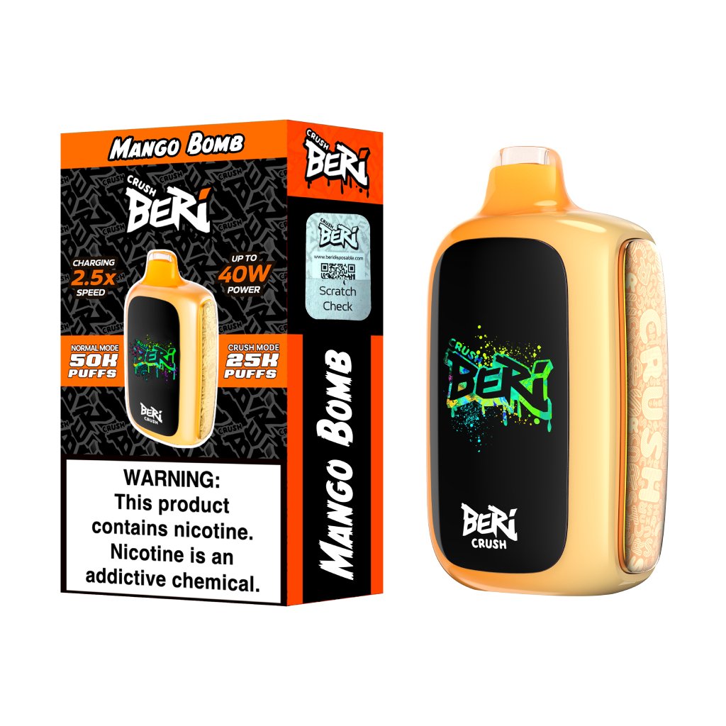 Mango Bomb Beri Crush 50K Puffs Disposable Vape 1 Mango Bomb Beri Crush 50K