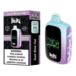 Sour Neon Fab Beri Crush 50k Disposable Vape