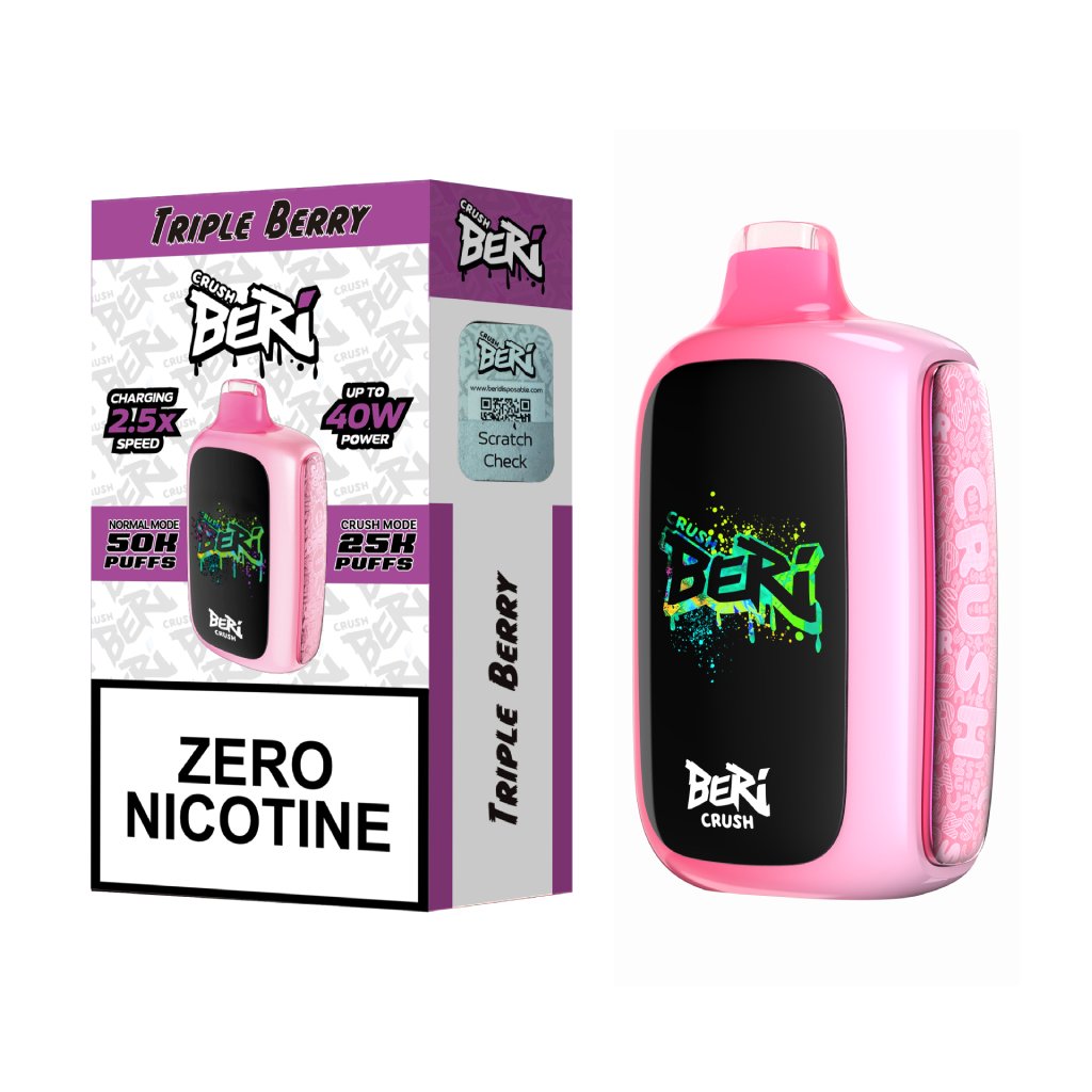 Triple Berry Beri Crush 50K Puffs Zero Nic Disposable Vape 1 Triple Berry Beri Crush 50K Puffs Zero Nic